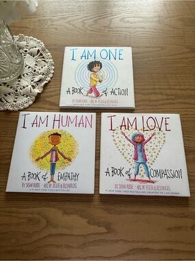 I Am One / I Am Human / I Am Love Children's Book Set - Colorful Covers Book Lot